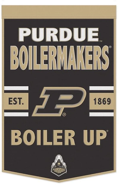WinCraft Purdue University 24 in x 38 in Wool Banner