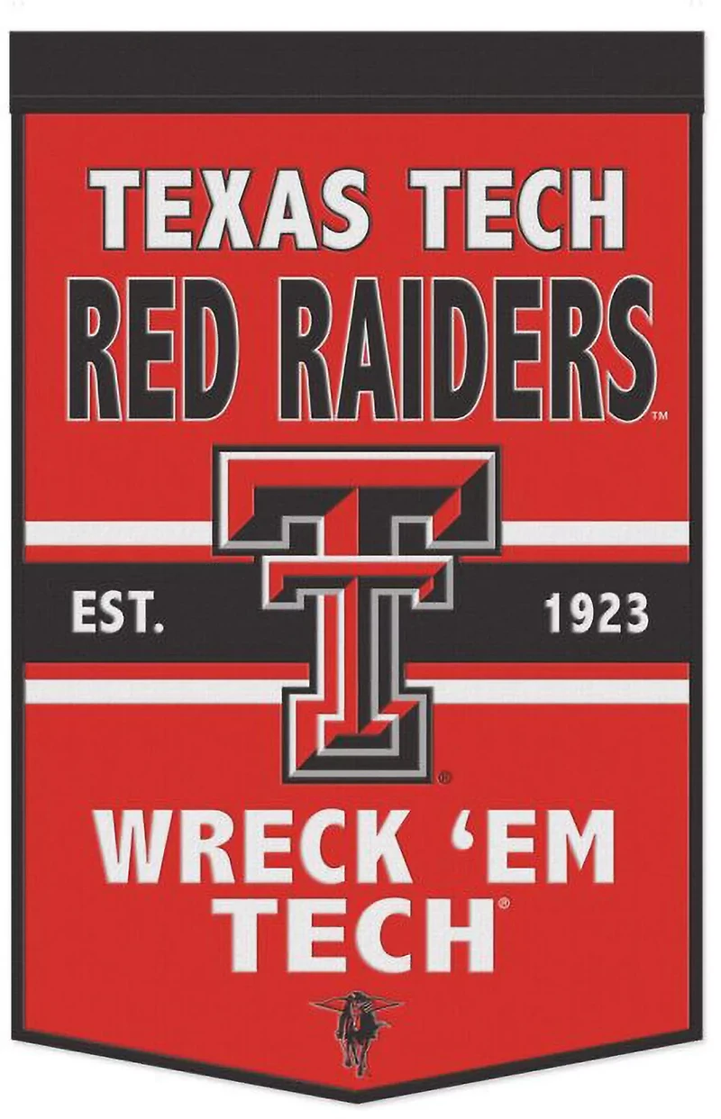 WinCraft Texas Tech University 24 in x 38 in Wool Banner