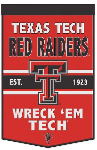 WinCraft Texas Tech University 24 in x 38 in Wool Banner