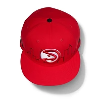 New Era Adults' Atlanta Hawks 9FIFTY DL City Scape Snap Cap