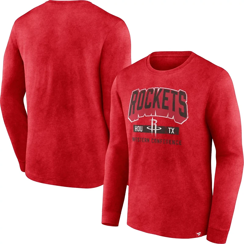 Fanatics Men's Houston Rockets Front Court Press Long Sleeve T-shirt
