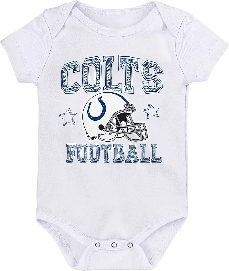 Outerstuff Infants' Indianapolis Colts Born to Be 3-Piece Creeper Onesie Set