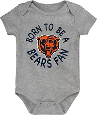 Outerstuff Infants' Chicago Bears Born to Be 3-Piece Creeper Onesie Set