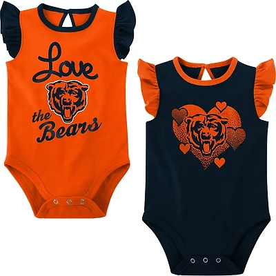 Outerstuff Infants' Chicago Bears Spread the Love 2-Piece Creeper Onesie Set