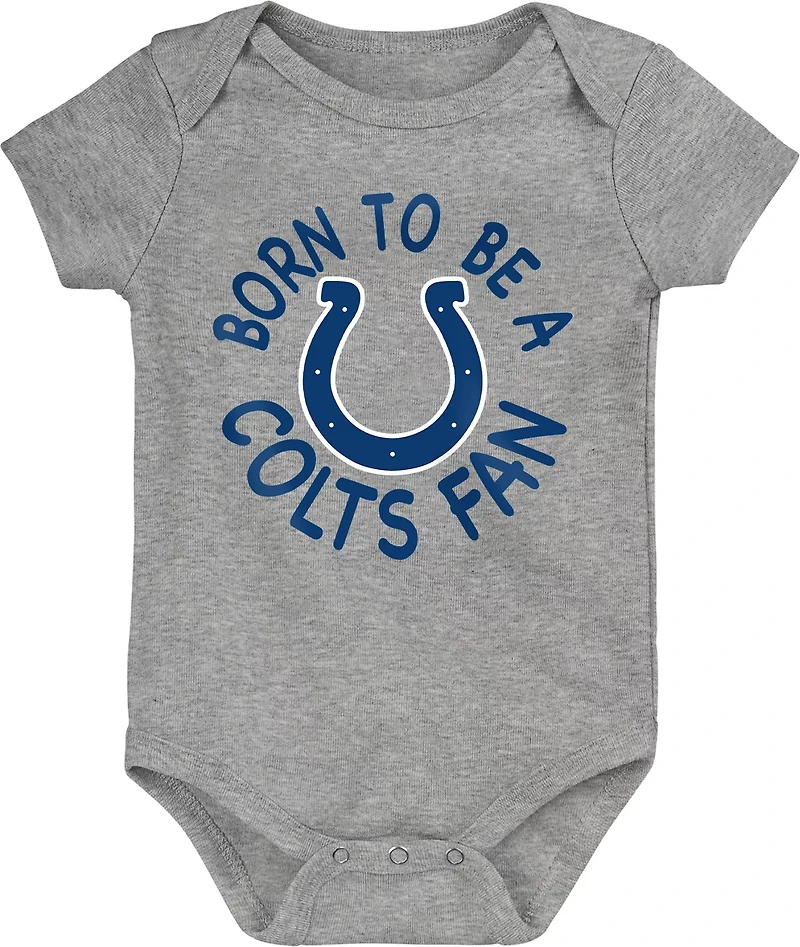 Outerstuff Infants' Indianapolis Colts Born to Be 3-Piece Creeper Onesie Set