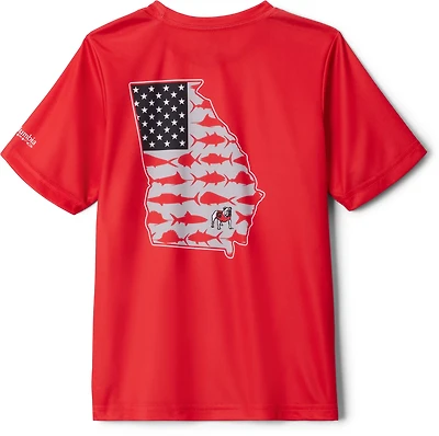 Columbia Sportswear Youth University of Georgia Flag Terminal Tackle T-shirt