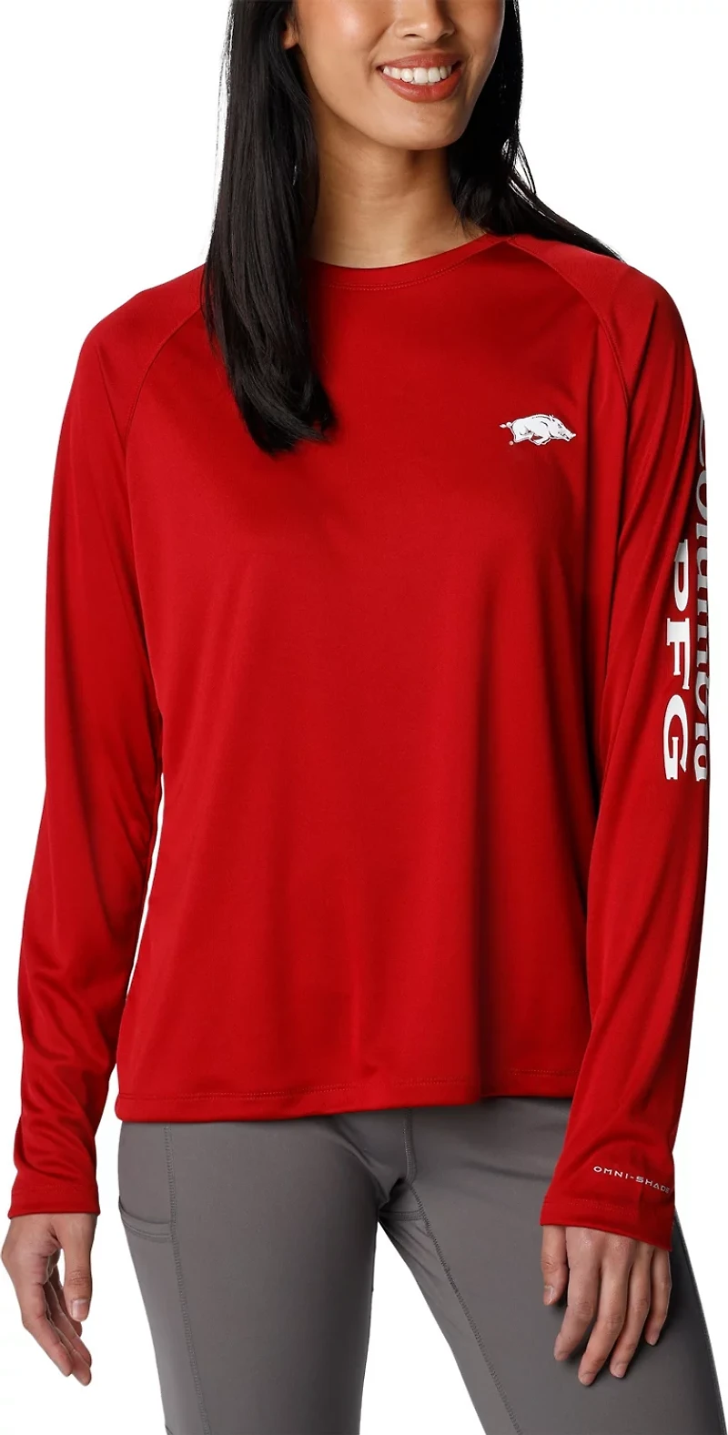 Columbia Sportswear Women's University of Arkansas Tidal Long Sleeve T-shirt