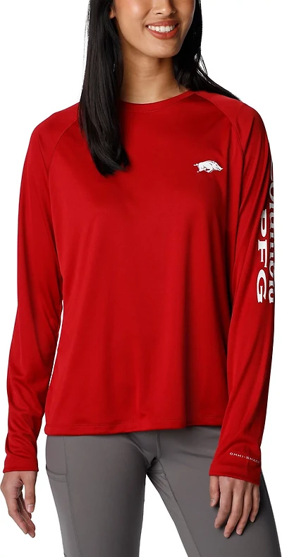 Columbia Sportswear Women's University of Arkansas Tidal Long Sleeve T-shirt