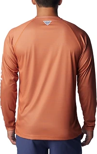 Columbia Sportswear Men's University of Texas PFG Terminal Tackle Heather Long Sleeve Shirt