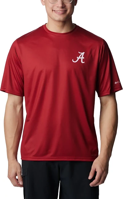 Columbia Sportswear Men's University of Alabama Flag Terminal Tackle Short Sleeve Shirt