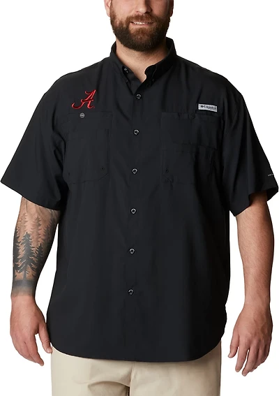 Columbia Sportswear Men’s Big and Tall University of Alabama Tamiami Button-Up Shirt