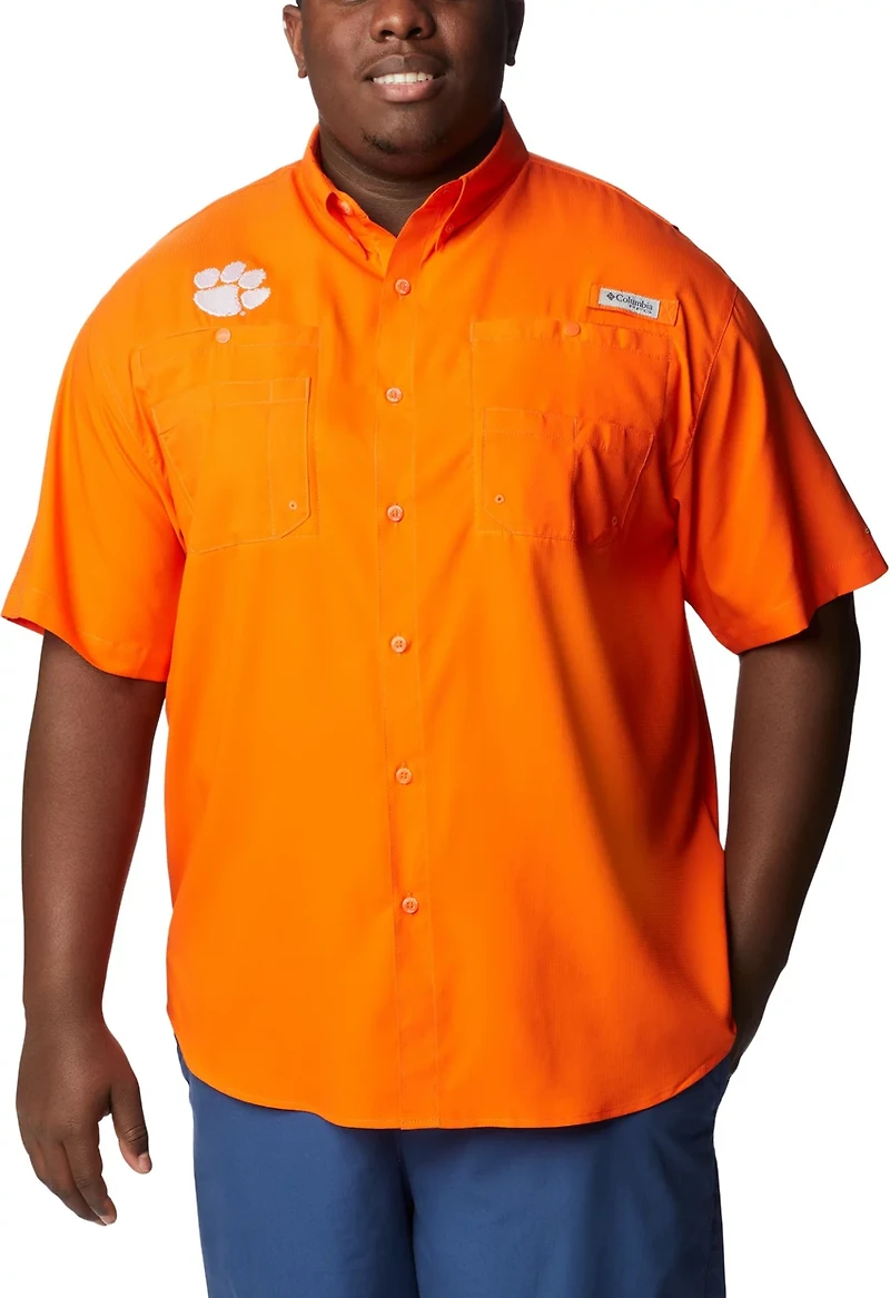Columbia Clemson Tigers Big  Tall Collegiate Tamiami Button-Down Shirt