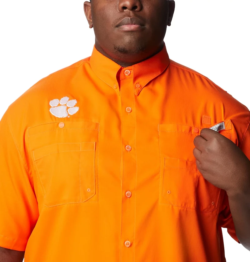 Columbia Clemson Tigers Big  Tall Collegiate Tamiami Button-Down Shirt