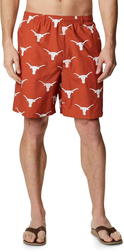 Columbia Sportswear Men's University of Texas Backcast II Printed Shorts 6 in