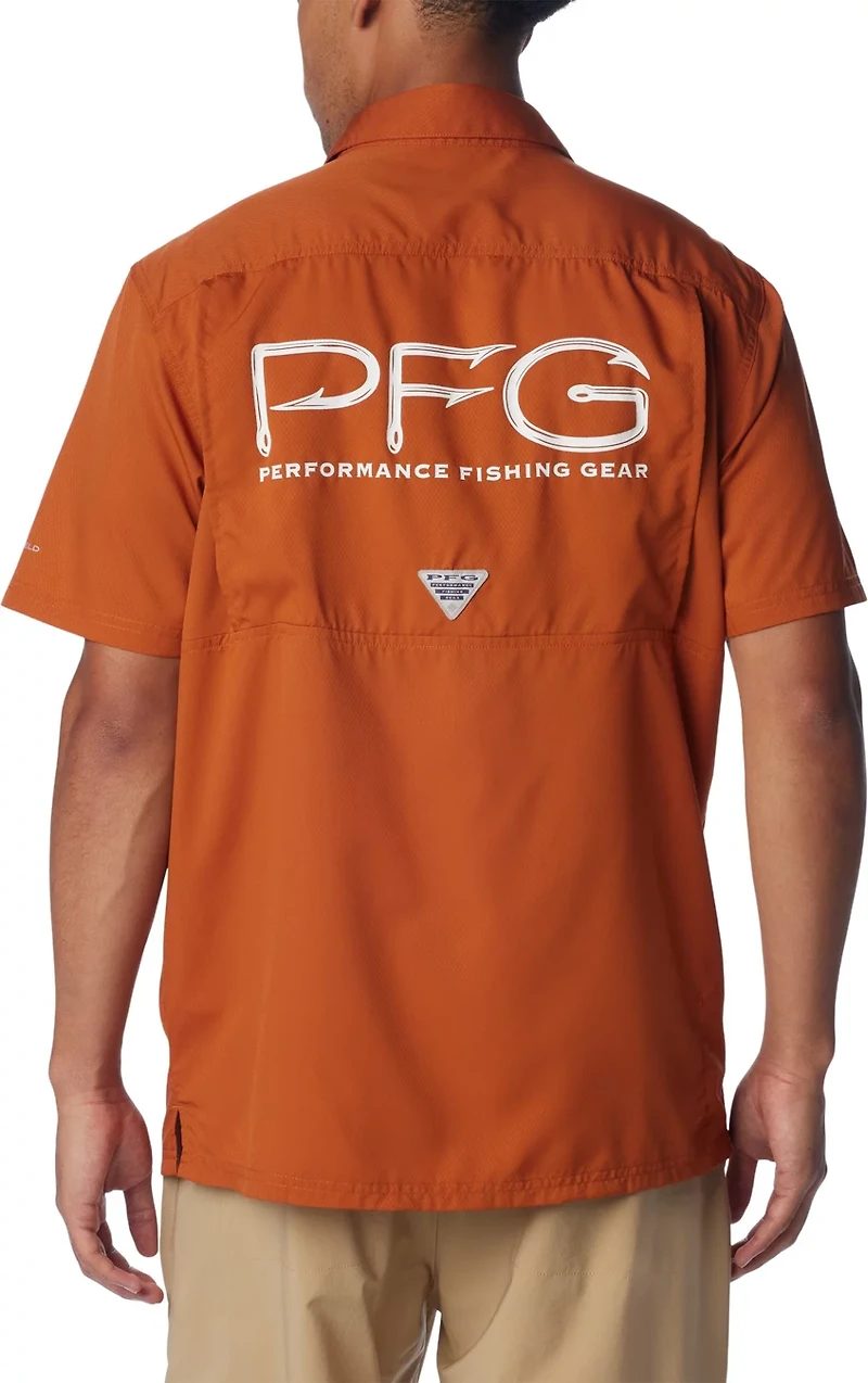 Columbia Sportswear Men's University of Texas PFG Slack Tide Camp Button Down Shirt