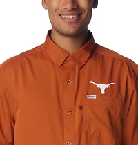 Columbia Sportswear Men's University of Texas PFG Slack Tide Camp Button Down Shirt