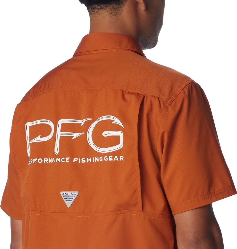 Columbia Sportswear Men's University of Texas PFG Slack Tide Camp Button Down Shirt