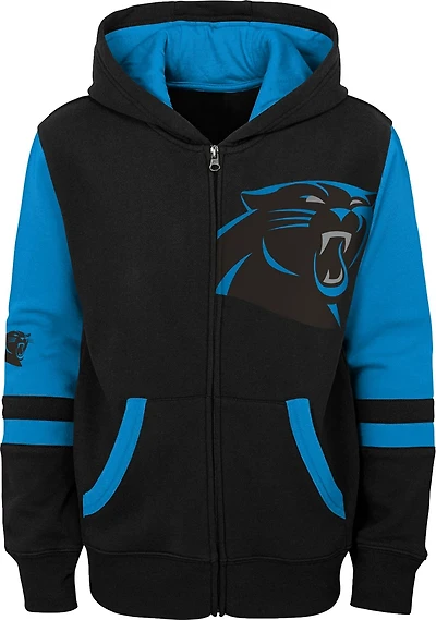 Outerstuff Boys' Carolina Panthers Stadium Full-Zip Fleece Hoodie