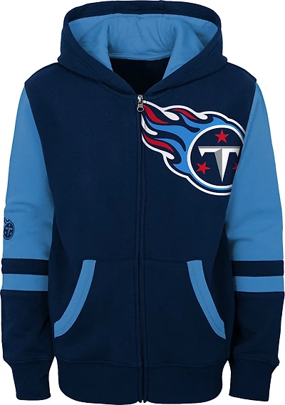 Outerstuff Boys' Tennessee Titans Stadium Full-Zip Fleece Hoodie