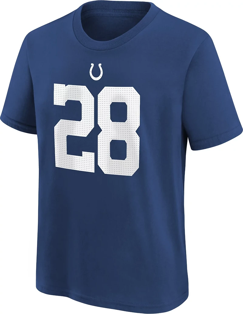 Nike Boys' 4-7 Indianapolis Colts Johnathan Taylor 28 Fuse N&N T-shirt