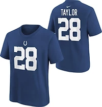 Nike Boys' 4-7 Indianapolis Colts Johnathan Taylor 28 Fuse N&N T-shirt