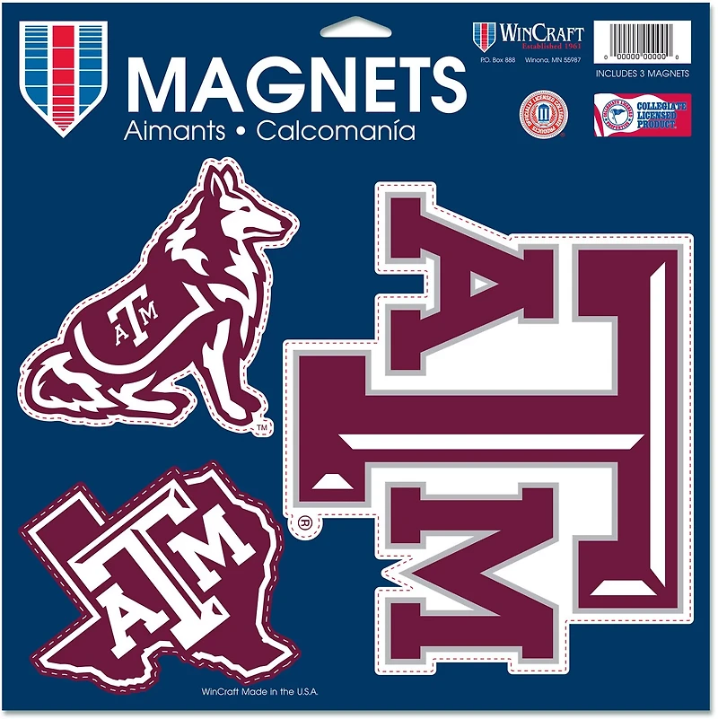 WinCraft Texas A&M University Car Magnet