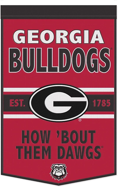 WinCraft University of Georgia 24 in x 38 in Wool Banner