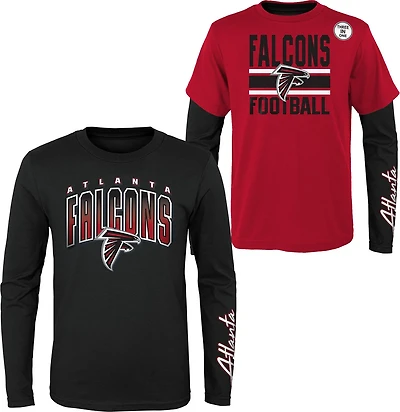 Outerstuff Boys' 8-20 Atlanta Falcons Fan Fave 3-in-1 Combo T-shirt