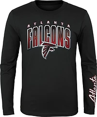Outerstuff Boys' 8-20 Atlanta Falcons Fan Fave 3-in-1 Combo T-shirt