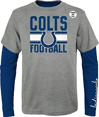 Outerstuff Boys' 4-7 Indianapolis Colts Fan Fave 3-in-1 Combo T-shirt