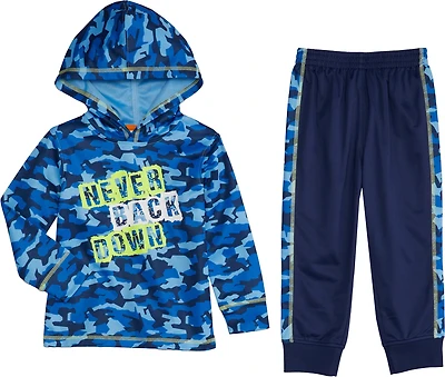 BCG Toddler Boys' Never Back Down Mesh Hoodie and Joggers Set