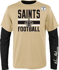 Outerstuff Boys' - New Orleans Saints Fan Fave 3-in-1 Combo T-shirt