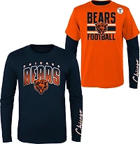 Outerstuff Boys' 8-20 Chicago Bears Fan Fave 3-in-1 Combo T-shirt