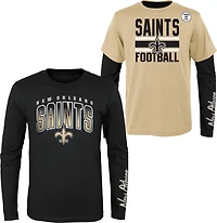 Outerstuff Boys' 8-20 New Orleans Saints Fan Fave 3-in-1 Combo T-shirt