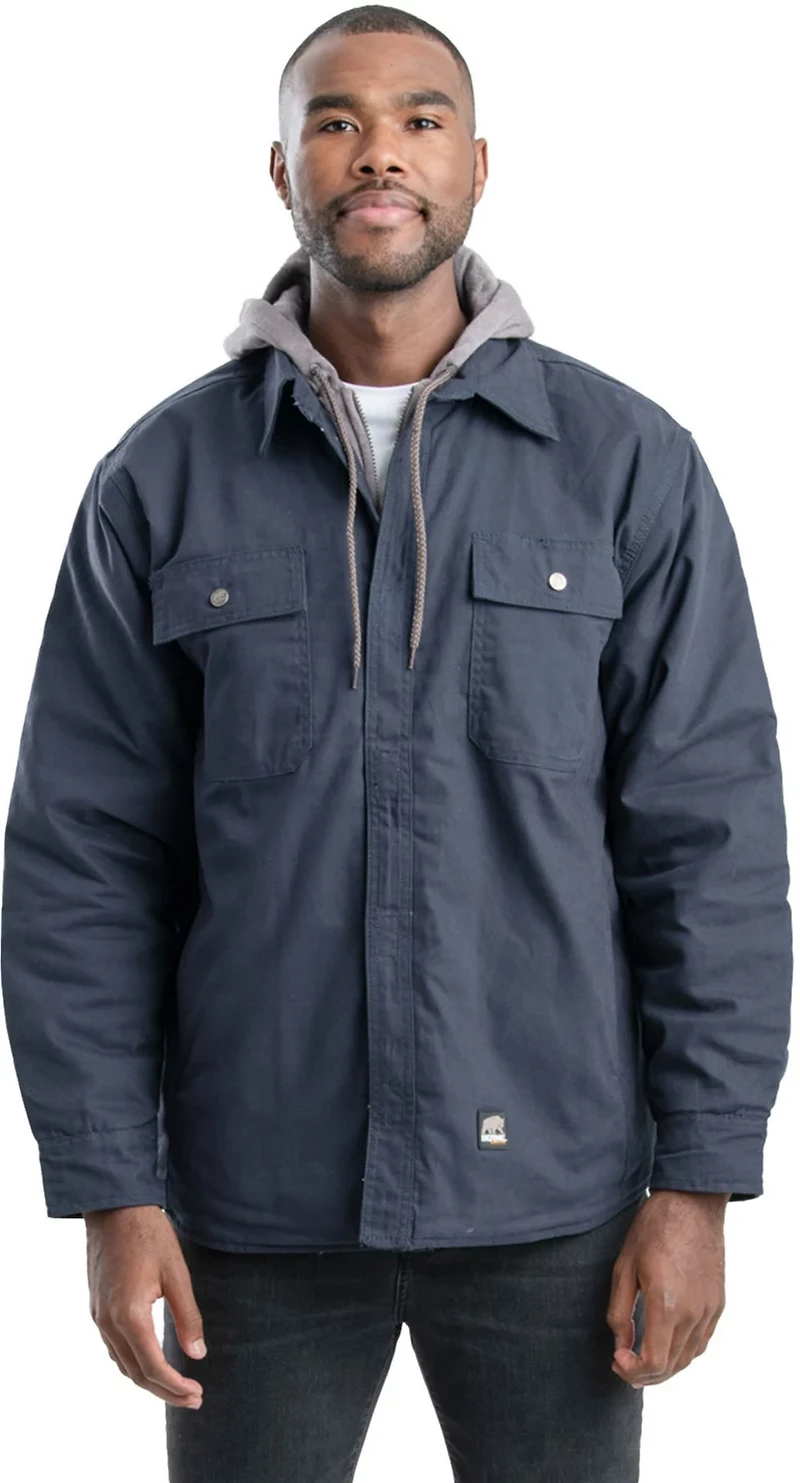 Berne Men's Hooded Shirt Jacket