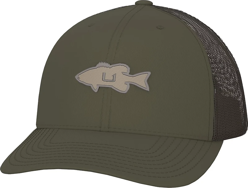 Huk Adult Bass Logo Trucker Cap