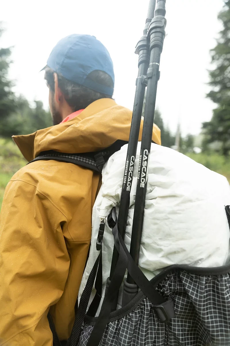 Cascade Mountain Tech Ultralight Carbon Fiber Quick Lock 2-Section Trekking Poles