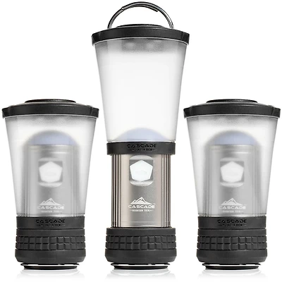 Cascade Mountain Tech Collapsible IPX4 Water-Resistant LED Lantern/Flashlight 3-Pack