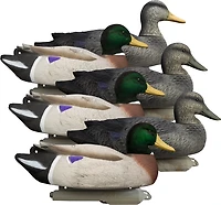 Higdon Battleship Powers Pack, Foam Filled, 3 Mallard Drakes, Flocked Heads, 3 Black Ducks 6-Pack
