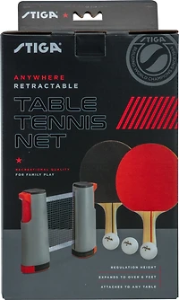 Stiga Anywhere Retractable Net Table Tennis Set