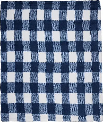 Needle & Pine Buffalo Checks 210 GSM Printed Sherpa Throw Blanket