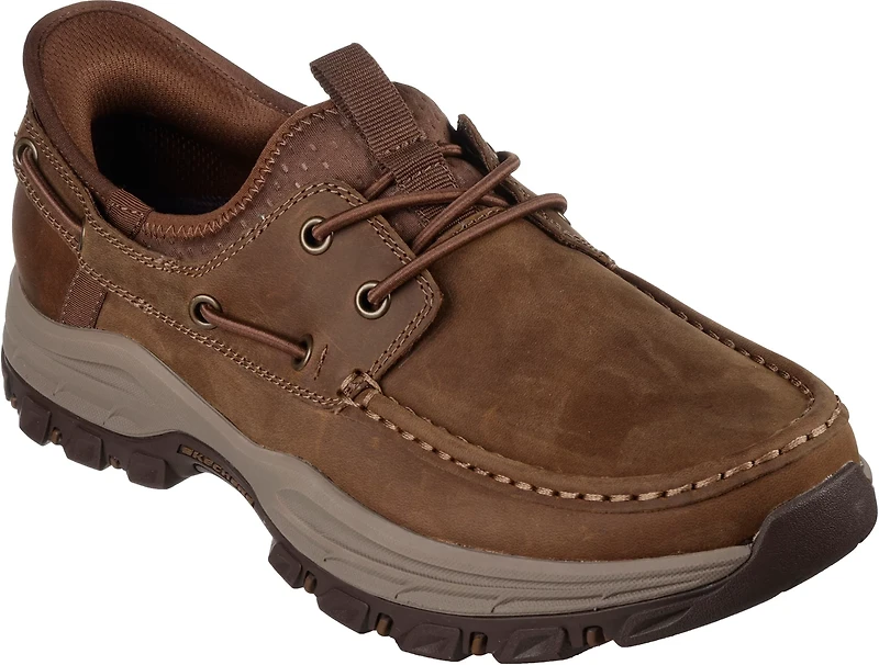 SKECHERS Men's Knowlson Short Thing Moc-Toe Slip-In Shoes
