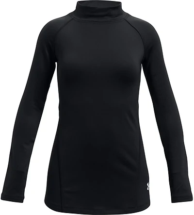 Under Armour Girls' ColdGear Long Sleeve Mock Neck Shirt