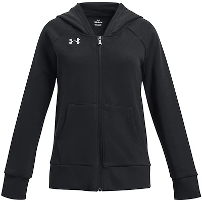 Under Armour Girls' Rival Fleece Full-Zip Hoodie