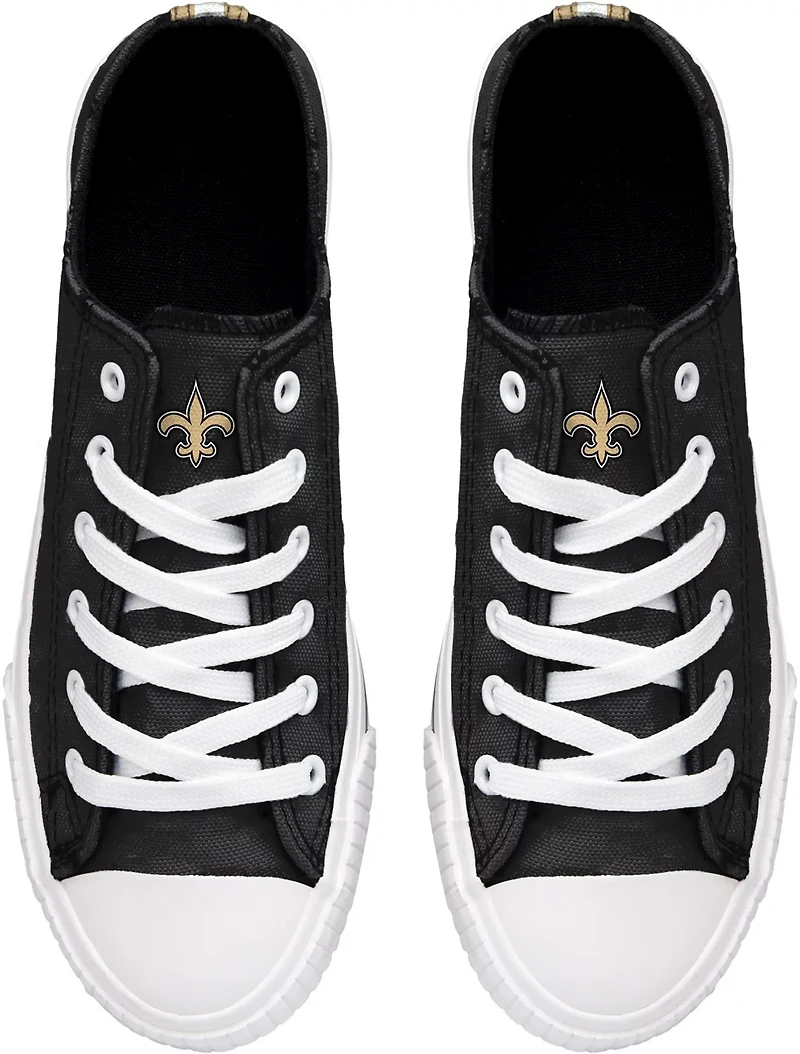 FOCO Unisex New Orleans Saints SMU Canvas Shoes
