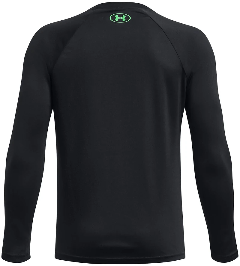Under Armour Boys' Tech Hybrid Print Fill Long Sleeve T-shirt