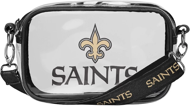 FOCO New Orleans Saints Clear Camera Bag