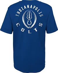 Outerstuff Boys' 4-7 Indianapolis Colts Liquid Camo Logo Short Sleeve T-shirt