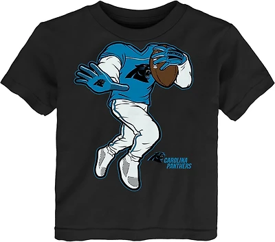 Outerstuff Toddlers’ Carolina Panthers Stiff Arm Short Sleeve T-shirt