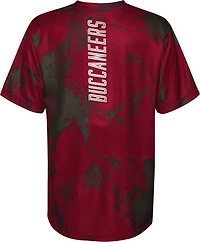 Outerstuff Boys' 8-20 Tampa Bay Buccaneers In the Mix Poly Dri-Tek Short Sleeve T-shirt